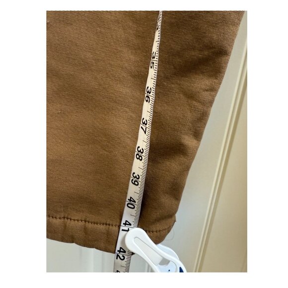 CAT Caterpillar Size 38 x 30 Men's Brown Fleece-Lined Canvas Work Pants - Picture 11 of 12